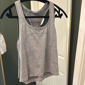 Lululemon Athletica Gray Sleeveless Crop Tank Top